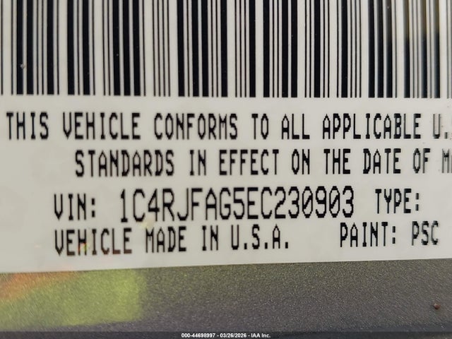 2014 JEEP GRAND CHEROKEE 1C4RJFAG5EC230903 Photo 8