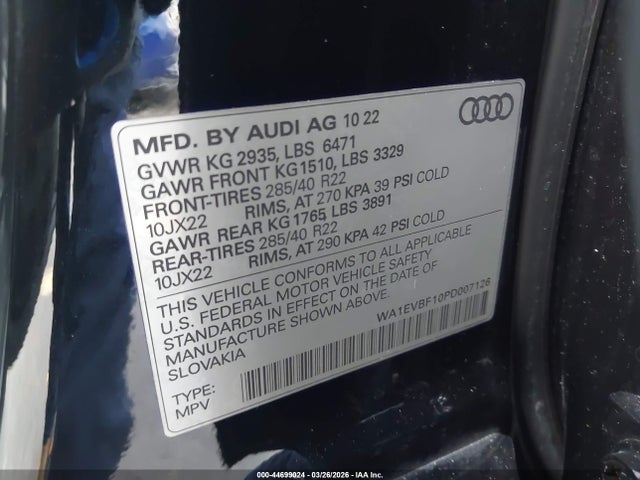 2023 AUDI Q8 WA1EVBF10PD007126 Photo 8