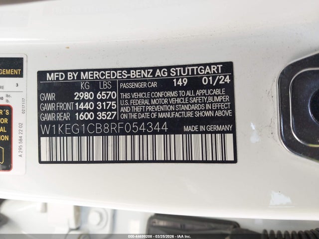 Продаж на аукціоні авто 2024 Mercedes-benz Eqe 350 4matic, vin: W1KEG1CB8RF054344, номер лоту: 44699208
