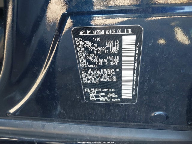 JN8AZ2NF1G9612740 Infiniti QX80