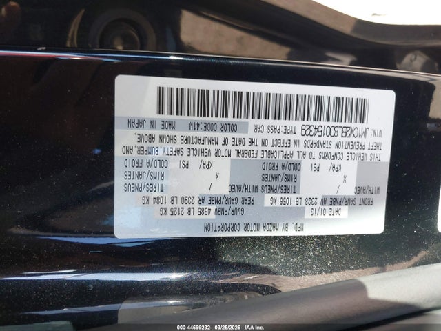 Aukcja sprzedaży 2013 Mazda Mazda5 Sport, vin: JM1CW2BL8D0154329, numer aukcji: 44699232