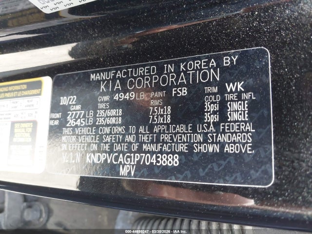 KNDPVCAG1P7043888 KIA Sportage Hybrid Ex
