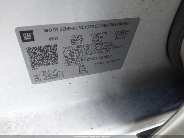 Chevrolet Silverado 1500 Ld Lt 2019 2GCVKPEC5K1130052 Image 9