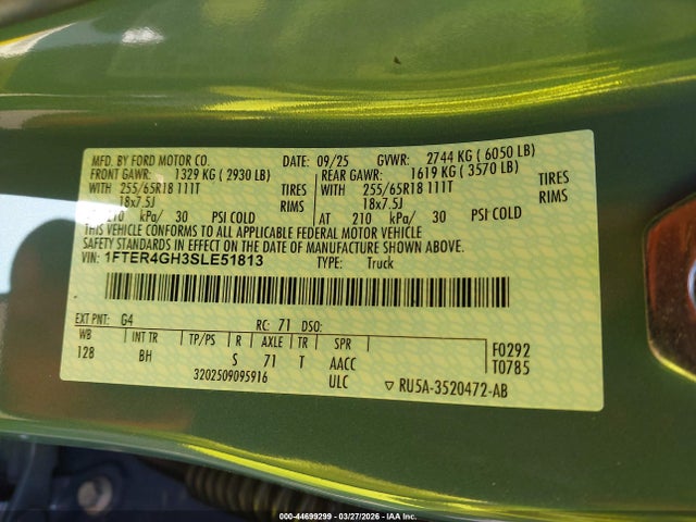 1FTER4GH3SLE51813 Ford Ranger Xlt
