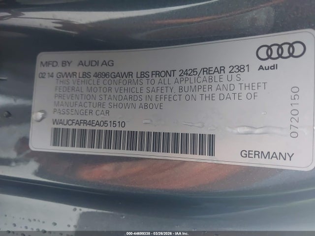 2014 AUDI A5 WAUCFAFR4EA051510 Photo 8