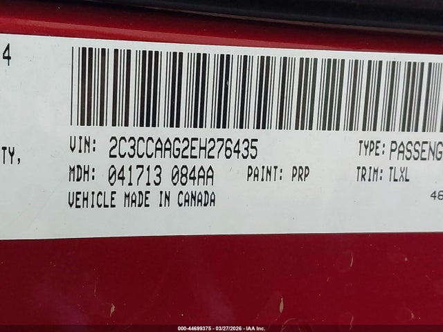 Aukcja sprzedaży 2014 Chrysler 300, vin: 2C3CCAAG2EH276435, numer aukcji: 44699375