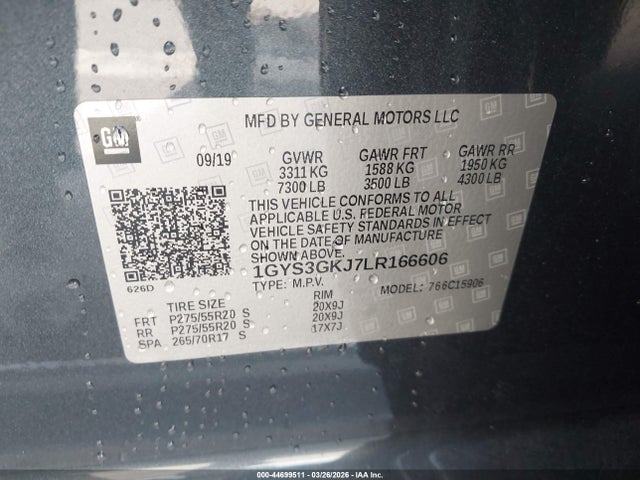 2020 CADILLAC ESCALADE ESV 1GYS3GKJ7LR166606 Photo 8