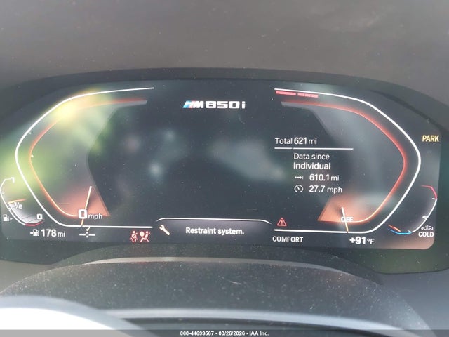 Продаж на аукціоні авто 2026 Bmw M850i Gran Coupe Xdrive, vin: WBAGV8C02TCW85192, номер лоту: 44699567