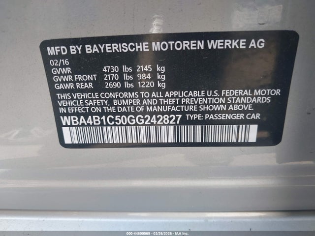 2016 BMW 435I GRAN COUPE WBA4B1C50GG242827 Photo 8