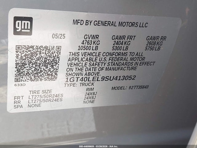 GMC Sierra Ev Max Range Denali 2025 1GT40LEL9SU413052 Image 8