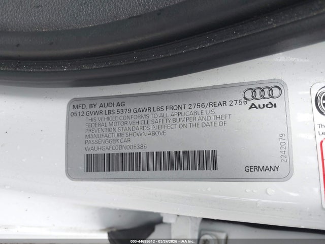 2013 AUDI A6 WAUHGAFC0DN005386 Photo 8