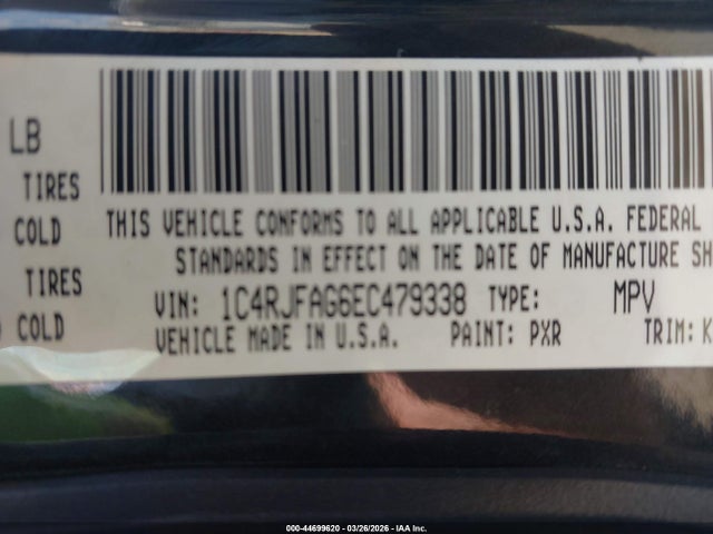 Jeep Grand Cherokee Altitude 2014 1C4RJFAG6EC479338 Image 9