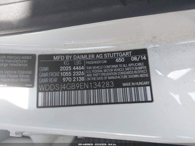 2014 MERCEDES-BENZ CLA 250 WDDSJ4GB9EN134283 Photo 8