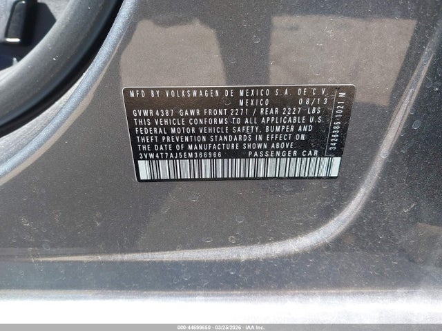 Продаж на аукціоні авто 2014 Volkswagen Jetta Gli Autobahn, vin: 3VW4T7AJ5EM366966, номер лоту: 44699650