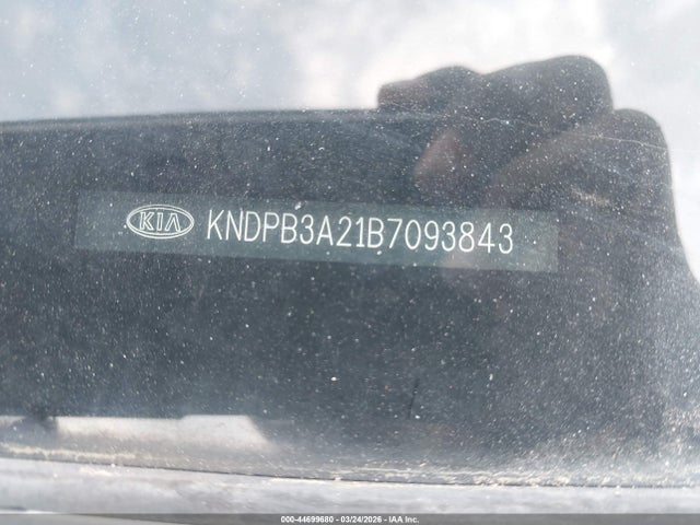 44699680 :رقم المزاد ، KNDPB3A21B7093843 vin ، 2011 Kia Sportage Lx مزاد بيع
