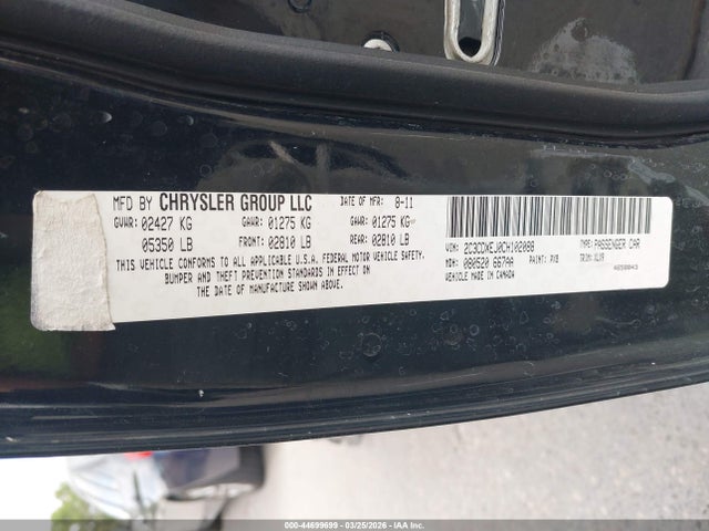 2012 Dodge Charger Srt8 მანქანა იყიდება აუქციონზე, vin: 2C3CDXEJ0CH102088, აუქციონის ნომერი: 44699699