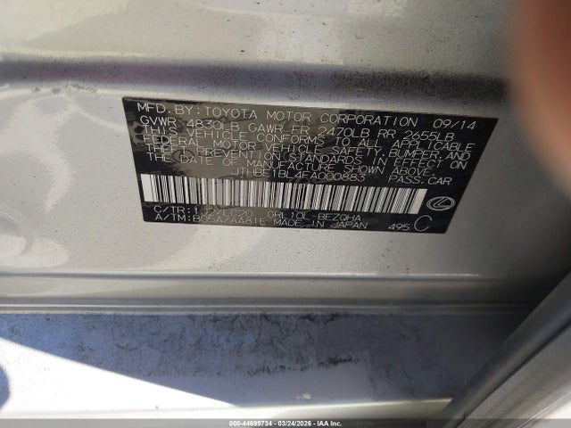 JTHBE1BL4FA000883 Lexus GS 350