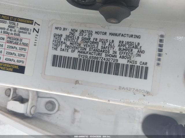 2007 PONTIAC VIBE 5Y2SL65887Z432729 Photo 8