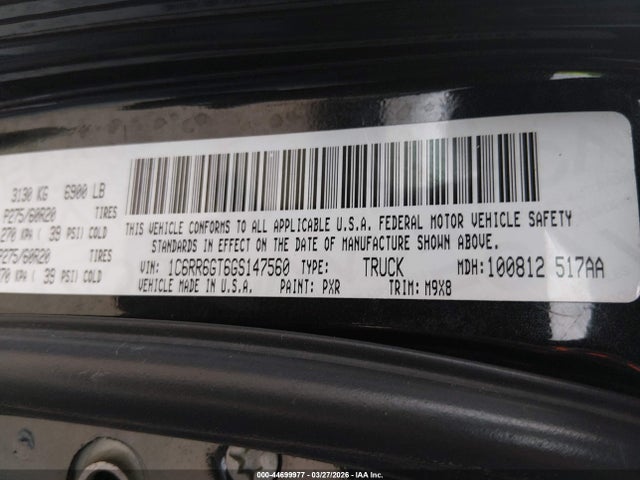 Aukcja sprzedaży 2016 Ram 1500 Big Horn, vin: 1C6RR6GT6GS147560, numer aukcji: 44699977