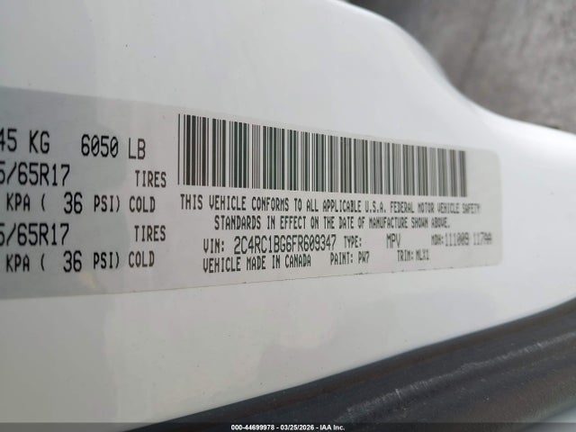 2015 CHRYSLER TOWN & COUNTRY 2C4RC1BG6FR609347 Photo 8