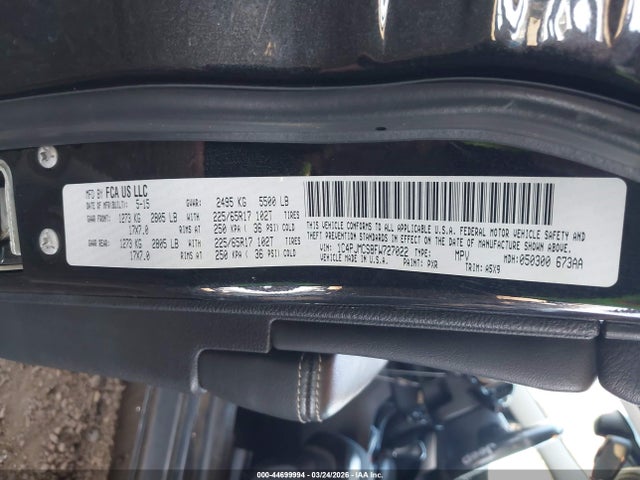 44699994 :رقم المزاد ، 1C4PJLLX8JD580596 vin ، 2018 Jeep Cherokee Latitude Plus Fwd مزاد بيع