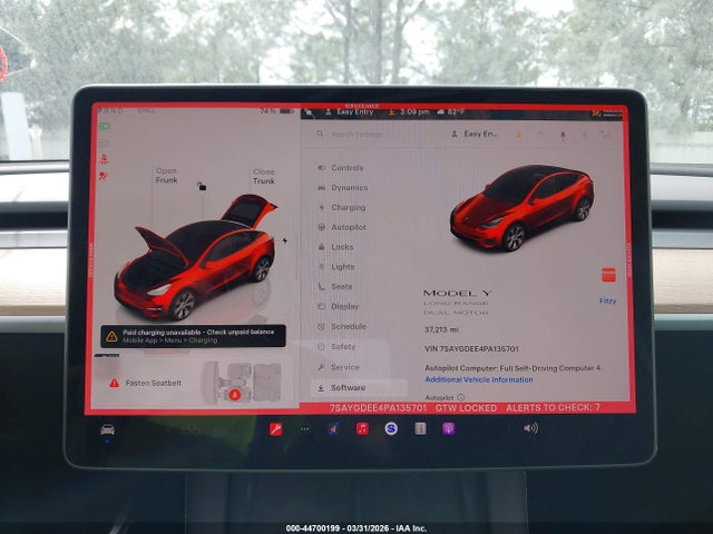 2023 TESLA MODEL Y 7SAYGDEE4PA135701 Photo 6