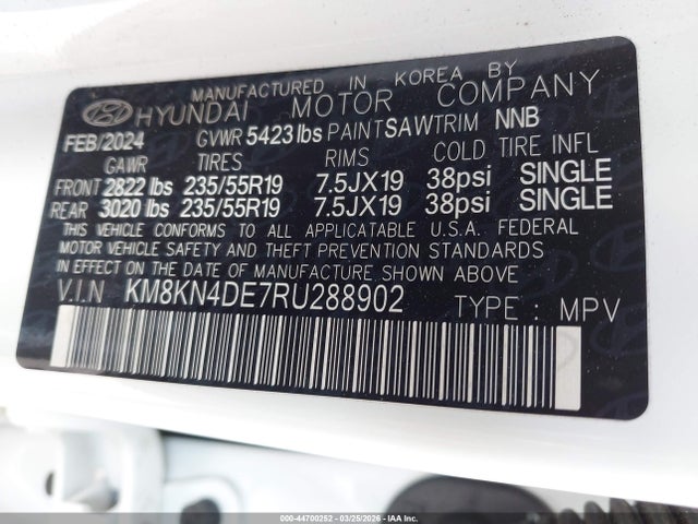 2024 HYUNDAI IONIQ 5 KM8KN4DE7RU288902 Photo 8