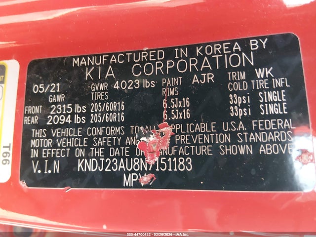 2022 KIA SOUL KNDJ23AU8N7151183 Photo 8