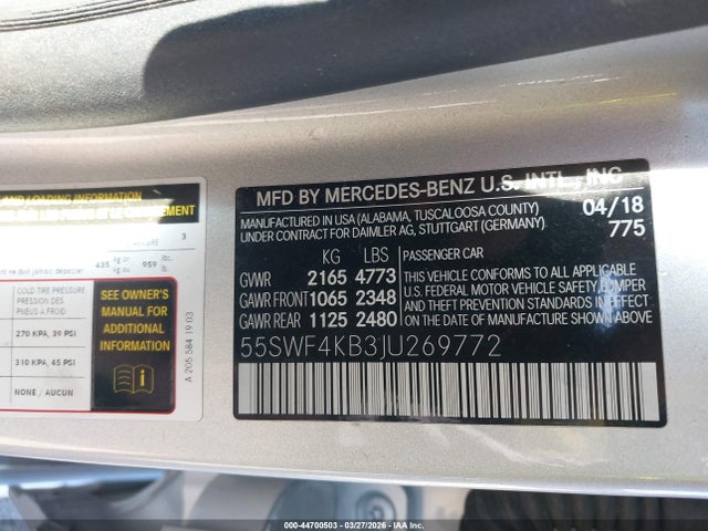 2018 MERCEDES-BENZ C 300 55SWF4KB3JU269772 Photo 8