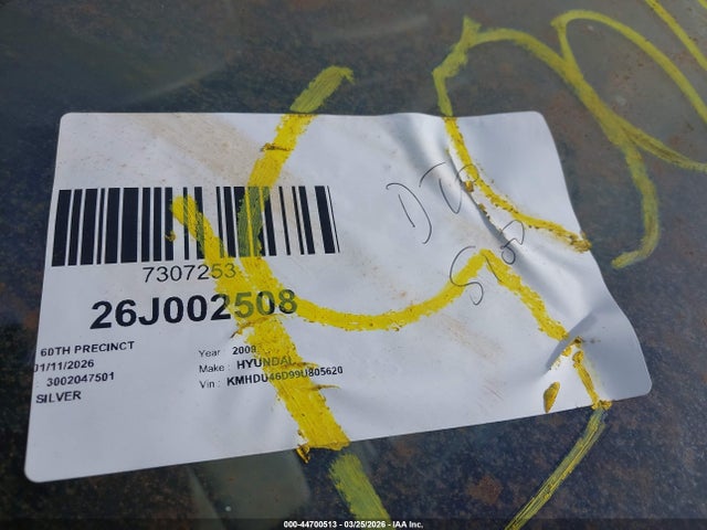 Продажа на аукционе авто 2009 Hyundai Elantra Se, vin: KMHDU46D99U805620, номер лота: 44700513