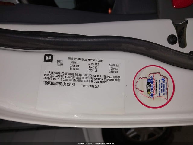 2003 CADILLAC DEVILLE 1G6KD54Y83U112183 Photo 8