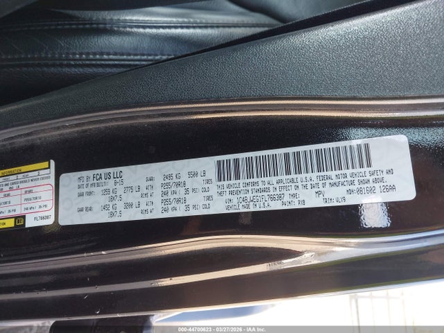 Продаж на аукціоні авто 2015 Jeep Wrangler Unlimited Altitude, vin: 1C4BJWEG1FL766387, номер лоту: 44700623