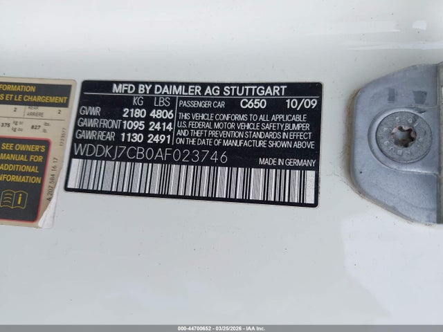 2010 MERCEDES-BENZ E 550 WDDKJ7CB0AF023746 Photo 8