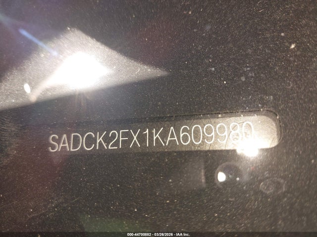 2019 Jaguar F-pace 25t Prestige მანქანა იყიდება აუქციონზე, vin: SADCK2FX1KA609980, აუქციონის ნომერი: 44700882