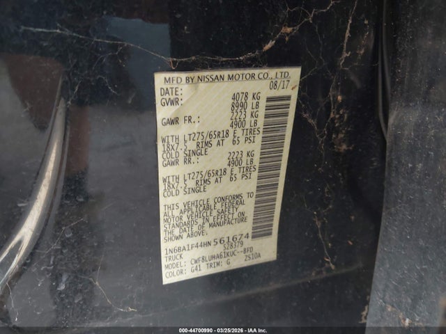 2017 NISSAN TITAN XD 1N6BA1F44HN561674 Photo 8