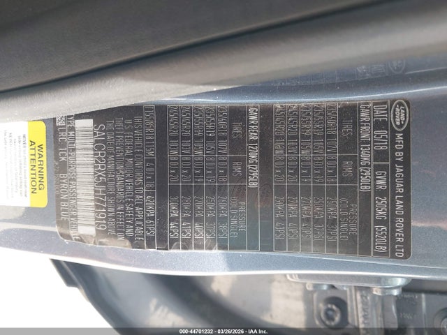 2018 LAND ROVER DISCOVERY SPORT SALCR2RX5JH771919 Photo 8