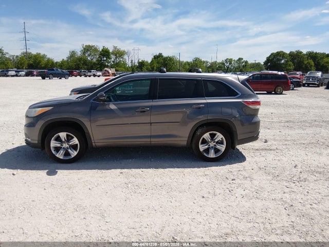 Продаж на аукціоні авто 2015 Toyota Highlander Limited V6, vin: 5TDDKRFH5FS124297, номер лоту: 44701239