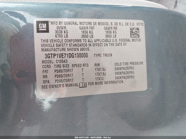 2013 GMC SIERRA 1500 3GTP1VE71DG130000 Photo 8