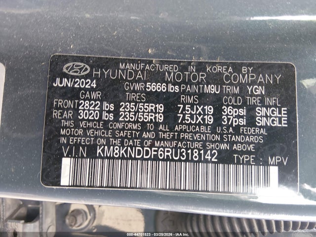 Продаж на аукціоні авто 2024 Hyundai Ioniq 5 Sel, vin: KM8KNDDF6RU318142, номер лоту: 44701523