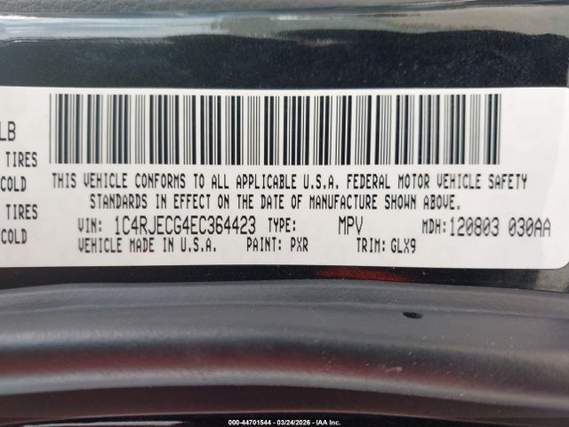 2014 JEEP GRAND CHEROKEE 1C4RJECG4EC364423 Photo 8