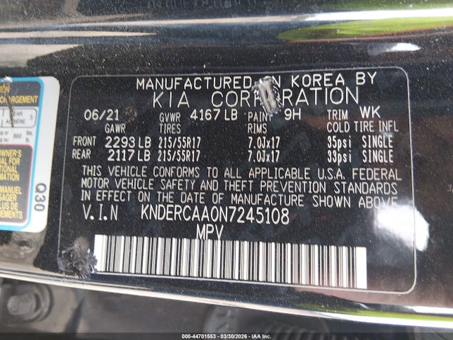 Продаж на аукціоні авто 2022 Kia Seltos Ex, vin: KNDERCAA0N7245108, номер лоту: 44701553