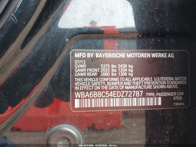 2014 BMW 640I GRAN COUPE WBA6B8C54EDZ72787 Photo 8