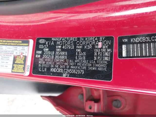 Продаж на аукціоні авто 2017 Kia Niro Fe, vin: KNDCB3LC2H5062979, номер лоту: 44701946
