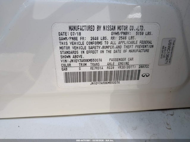 2019 INFINITI Q50 JN1EV7ARXKM550074 Photo 8