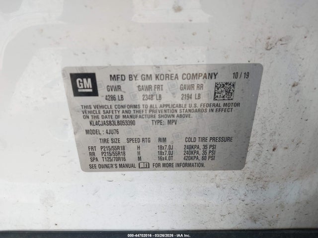 2020 BUICK ENCORE KL4CJASB3LB053390 Photo 8