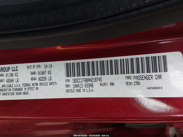 2010 DODGE AVENGER 1B3CC1FB8AN218745 Photo 8