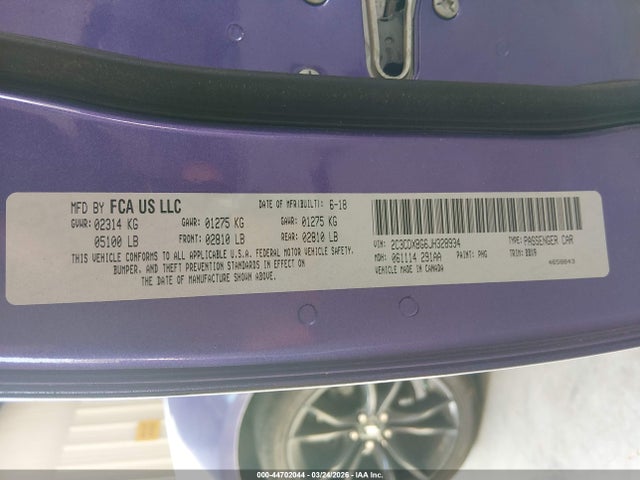 2018 DODGE CHARGER 2C3CDXBG6JH328934 Photo 8