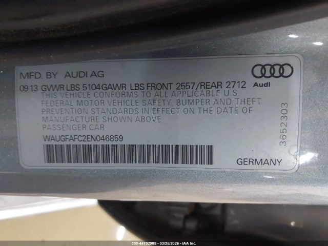 2014 AUDI A6 WAUGFAFC2EN046859 Photo 8