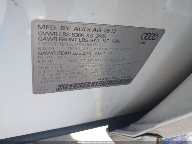 2013 AUDI Q5 WA1LFAFP2DA099484 Photo 8