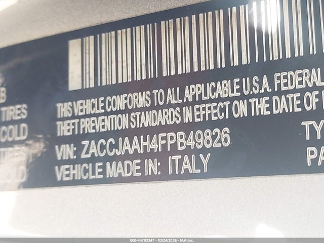 2015 JEEP RENEGADE ZACCJAAH4FPB49826 Photo 8